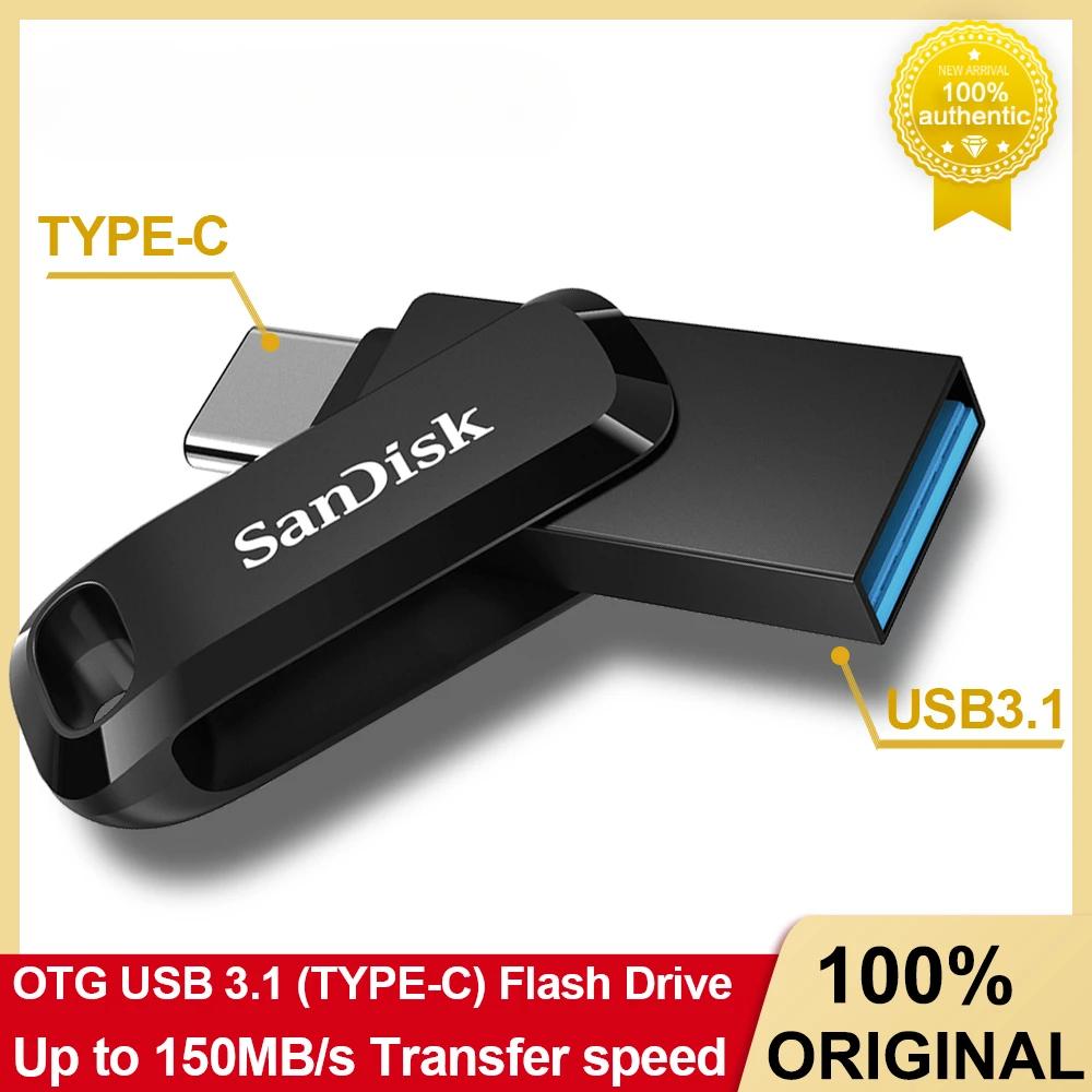 SanDisk Pendriver Ʈ  ̺  USB CŸ ÷ ̺, Ʈ ޴   ̺, 32G, 64G, 128G, 256G, 512G, USB3.1